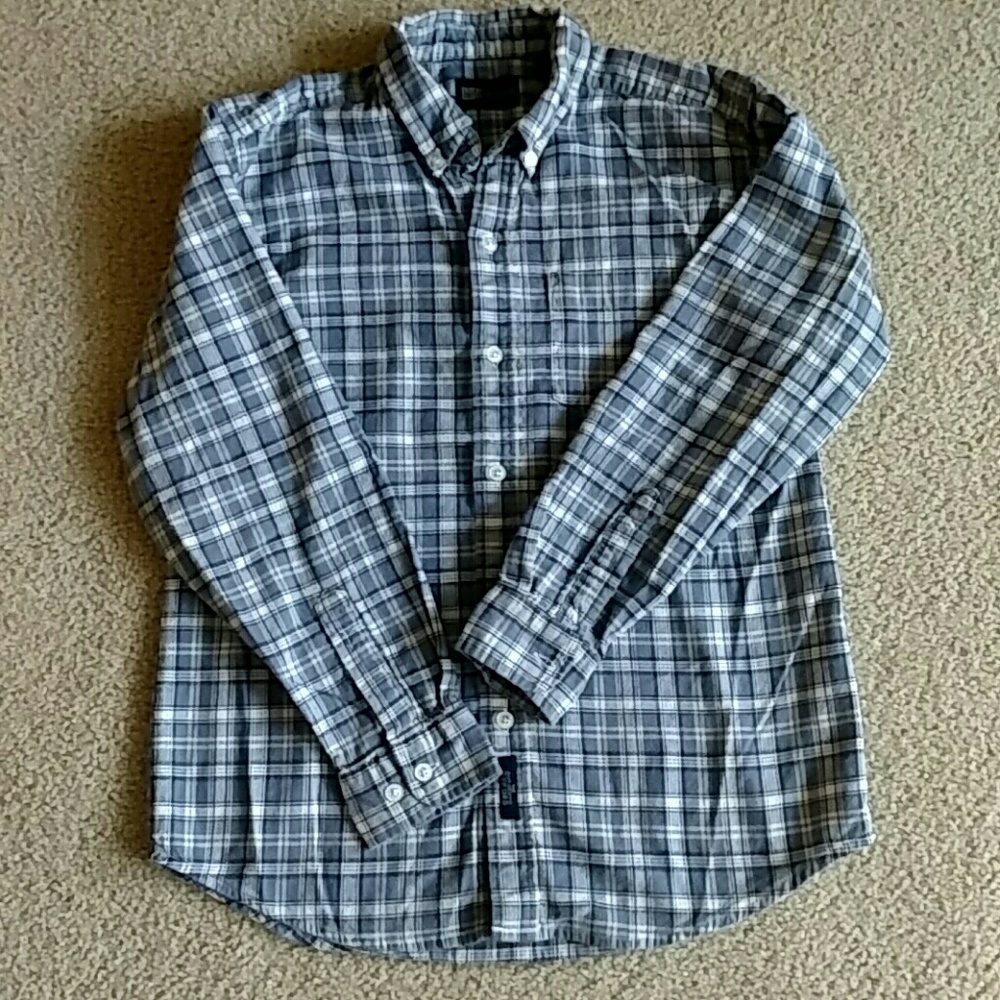 DONATED Boy's plaid button down shirt